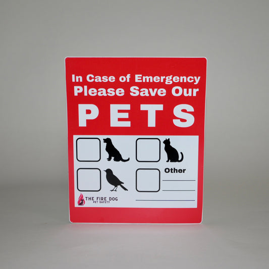 PetSaver Emergency Window Sticker