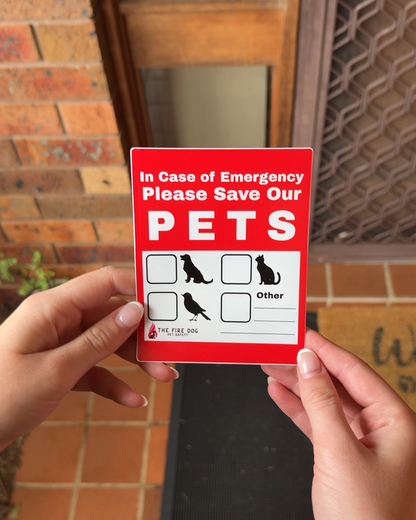 PetSaver Emergency Window Sticker